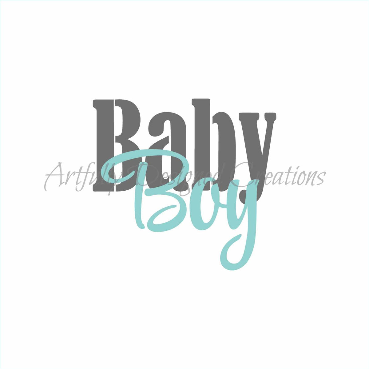 Baby Boy Girl Stencil  Bee's Baked Art Supplies and Artfully