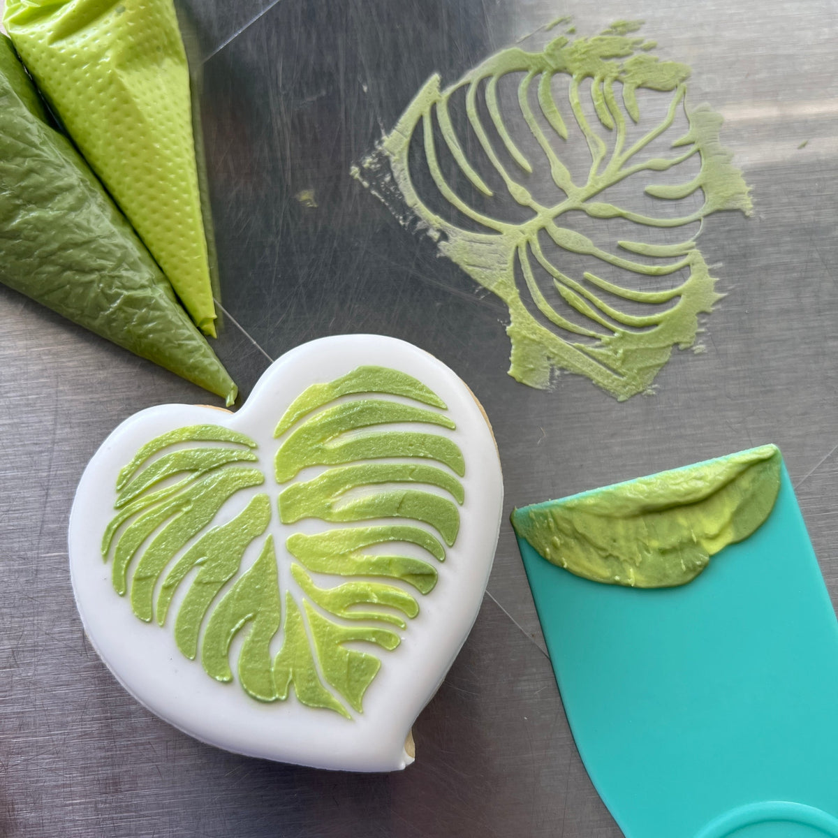 ADC Palm Leaf Cookie Cutter by LC Sweets 3.5
