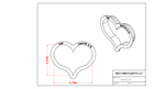 Puffy Heart Cookie Cutter TMP