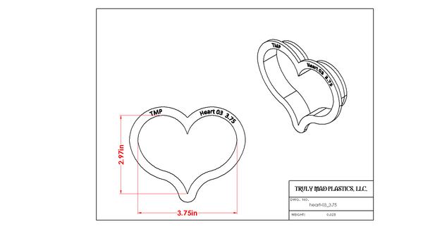 Puffy Heart Cookie Cutter TMP
