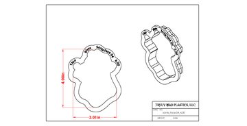 Blyss Santa Face Cookie Cutter TMP