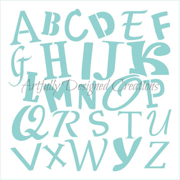 Alphabet Stencil Background