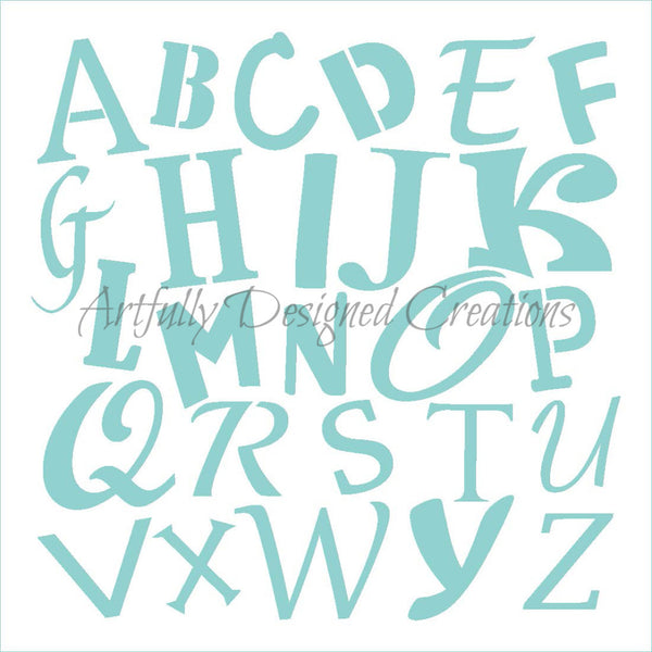 Alphabet Stencil Background