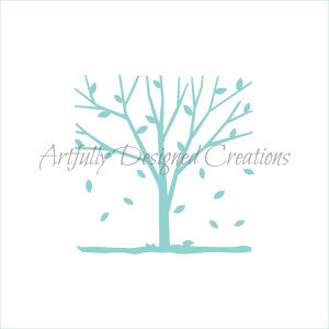 Autumn Tree Stencil