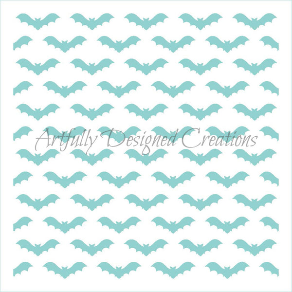 Bat Stencil Background