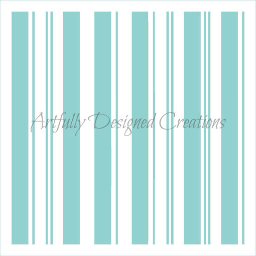 Candy Cane Stripes Stencil Background