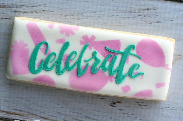 Celebration Sentiments Stencil