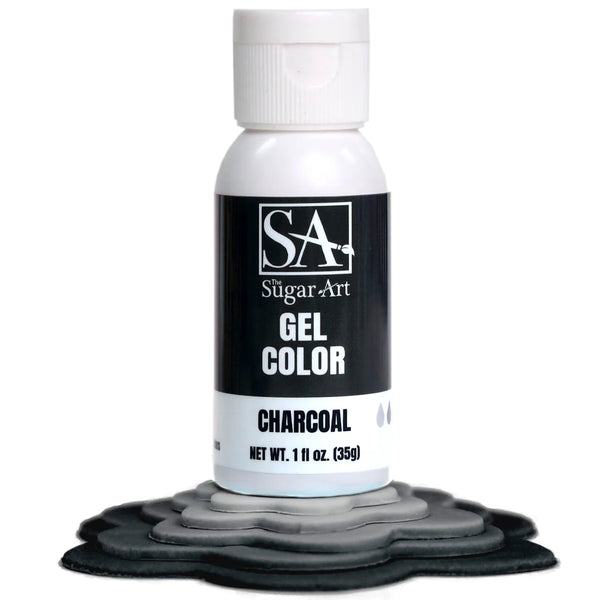 Charcoal Gel Color by The Sugar Art 1 oz