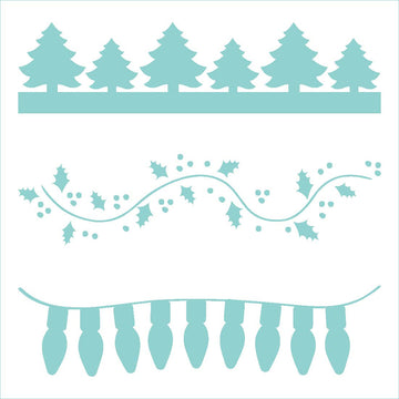 Christmas Banner Stencil