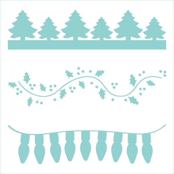 Christmas Banner Stencil