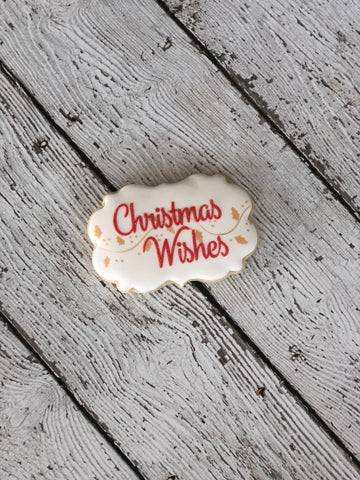 Christmas Wishes Stencil