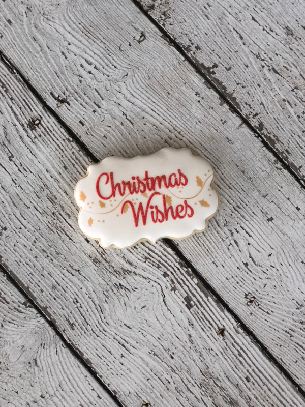 Christmas Wishes Stencil