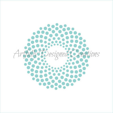 Circle Burst Stencil