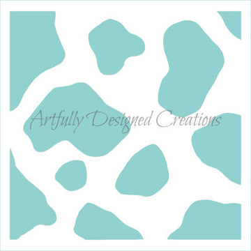 Cow Stencil Background