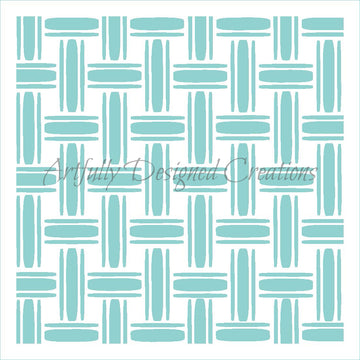 Basket Weave Double Stencil