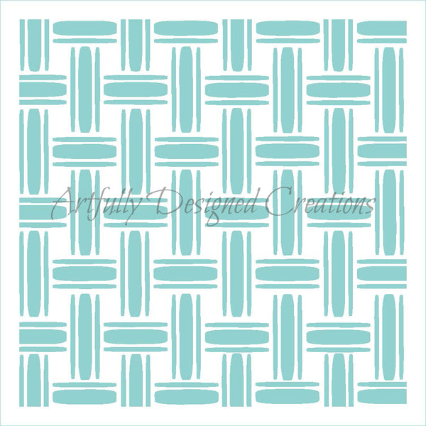 Basket Weave Double Stencil