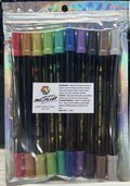 Bee’s Double Ended Metallic Ink Edible Markers - FDA Approved - 10 pack Assorted Colors