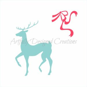 Fancy Reindeer Stencil