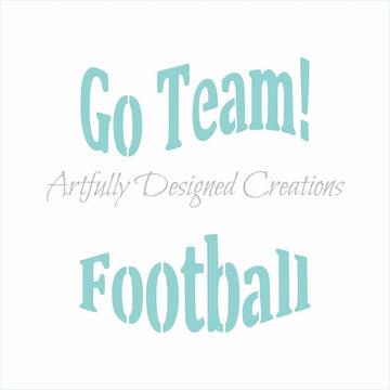 Football Titles Stencil