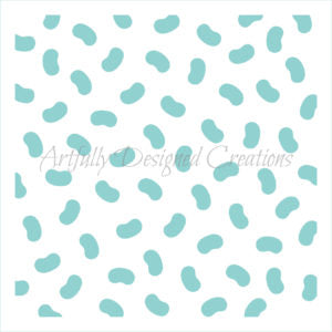 Jelly Bean Background Stencil Background