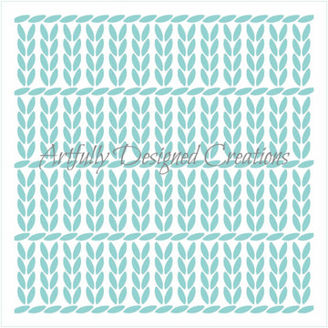 Knit Pattern 2 Stencil Background