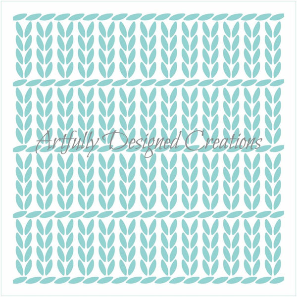 Knit Pattern 2 Stencil Background
