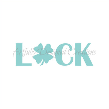 Luck Horizontal Stencil