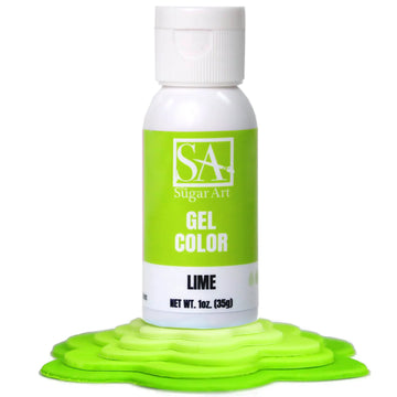 Lime Green Gel Color by The Sugar Art 1 oz