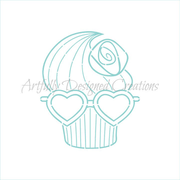 PYO Cupcake Stencil