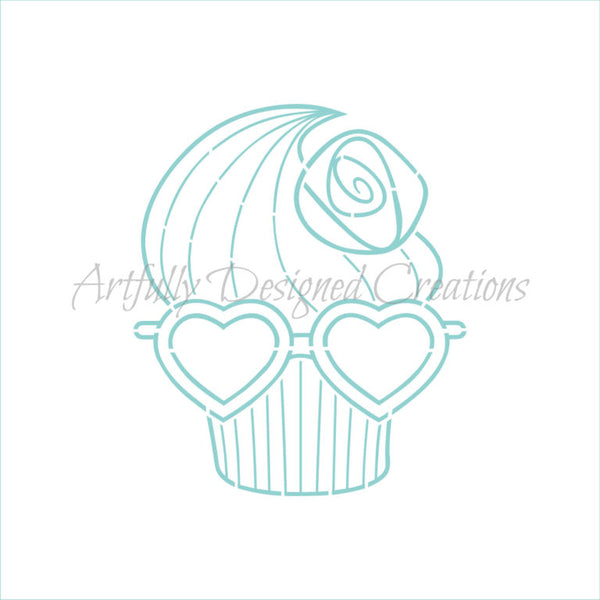 PYO Cupcake Stencil