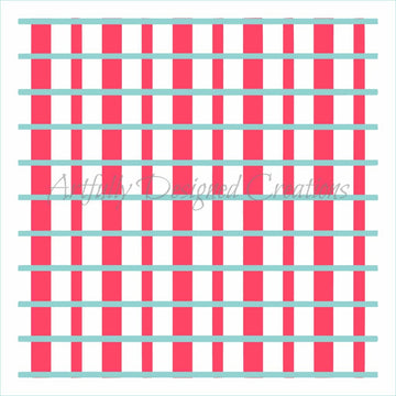 Plaid Stripes Stencil