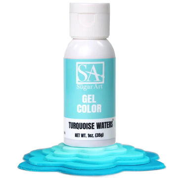 Turquoise Gel Color by The Sugar Art 1 oz