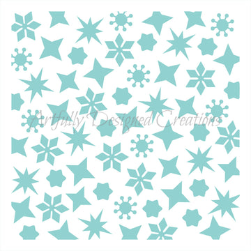 Winter Background Stencil Background