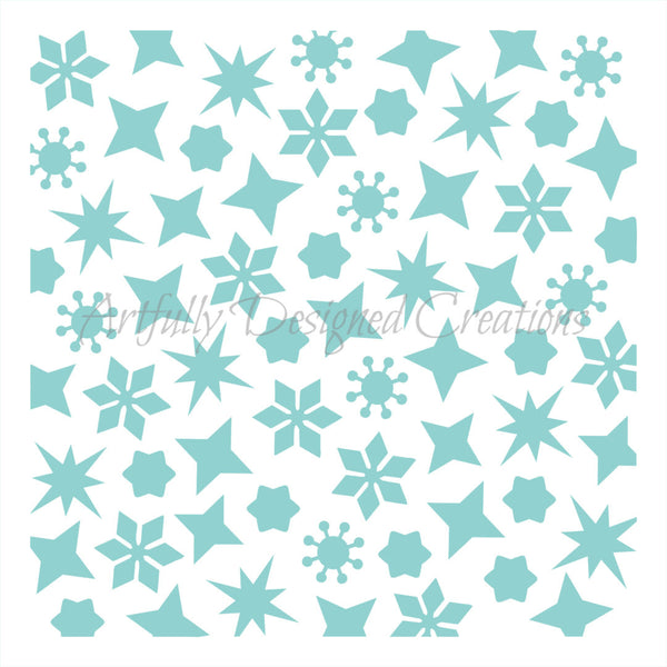 Winter Background Stencil Background