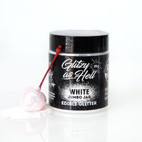 White Glitzy as Hell Edible Glitter by Evil Cake Genius - HUGE 25gm
