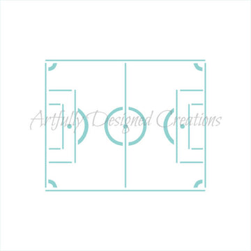 Soccer Field Stencil
