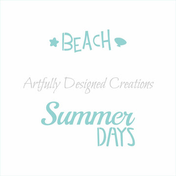 Summer Titles Stencil