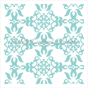 Vintage Damask Stencil
