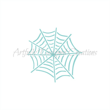 Whimsical Spider Web Stencil