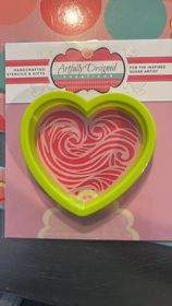 ADC Wave Heart Cookie Cutter by LC Sweets 3.5"