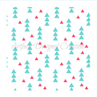 Scattered Triangles 2 Pc Background Stencil