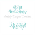 Happy Anniversary Mr and Mrs Stencil