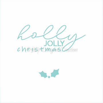 Blyss Holly Jolly Christmas Stencil