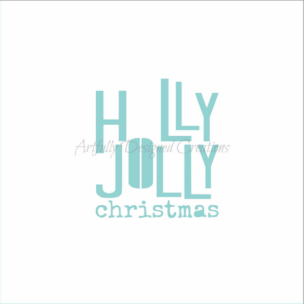 Blyss Small Holly Jolly Stencil