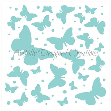 Butterfly Stencil Background
