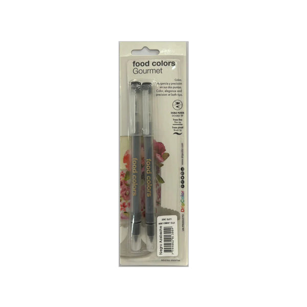 Black Dripcolor Fine Liner 2 pack Edible Pen