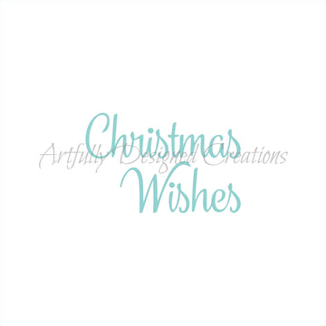 Christmas Wishes Stencil