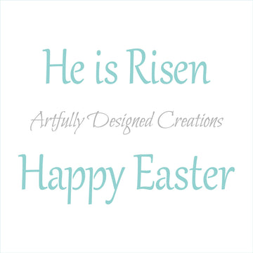 Easter Titles Stencil