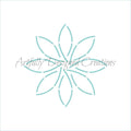 Flower Pinwheel Stencil