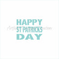 Happy St Patricks Day Stencil